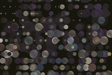 Abstract geometric background with shape of messy random line circles pattern. Color, drawing, design & illustration.