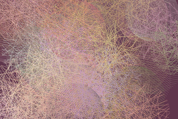 Background abstract geometric messy random line circles pattern for design. Creative, concept, vector & shape.