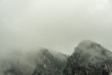 Mist in the mountains