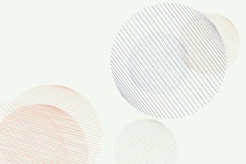 Abstract geometric background with shape of messy random line circles pattern. Details, vector, decoration & creative.