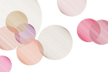 Abstract conceptual geometric messy random line circles pattern. Canvas, round, effect & drawing.