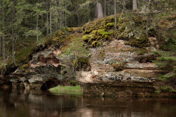 Naklejka na ściany i meble hinni canyon, the grand canyon of estonia