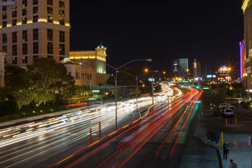 Fotobehang Lange belichting & 39 s nachts in Las Vegas © tagsmylife