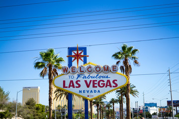 The sign of Welcome to Fabulous Las Vegas, Nevada