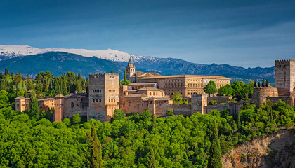 Panoramic view on Alhambra