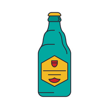 Beer icon, cartoon style