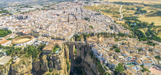 Ronda (Málaga) a vista de drone