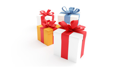 gift boxes 3d-illustration