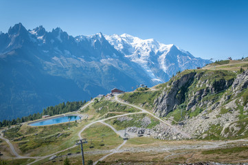 Mont Blanc vu de la r&eacute;serve des Aiguilles Rouges