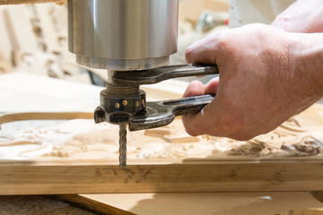 Replacement of parts in cnc machine