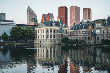 Obraz premium Buildings in The Hague city center, the Netherlands