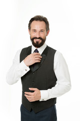 Ready to serve you. Steward or well groomed waiter guarantees service client. Steward classic...