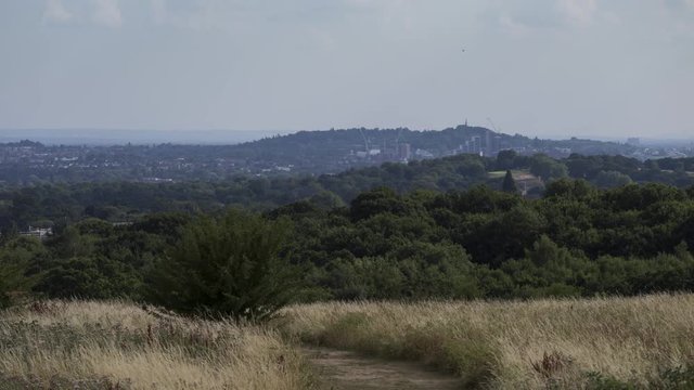 Harrow on the Hill as seen in a timelapse from Stanmore