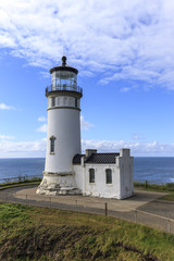Fototapeta na wymiar North Head Lighthouse in Ilwaco, Washington.