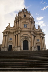 Fototapeta na wymiar Cathedral of Ragusa, Sicily