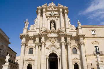 Fototapeta na wymiar Cathedral of Siracusa, Sicily