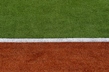 Texture of the herb cover sports field. Used in tennis, golf, baseball, field hockey, football, cricket, rugby. Design with a sign