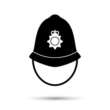 British police helmet icon