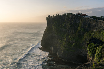 Uluwatu temple at sunset