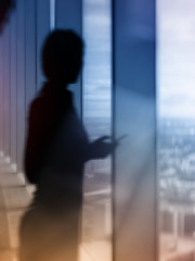Fototapeta premium Abstract business Cover Design Vertical Format. Background double exposure graph