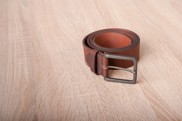 Leather belt