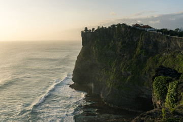 Uluwatu temple at sunset