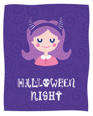 Vector halloween card