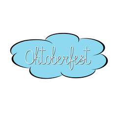 Positive inscription for postcards.  The inscription: Oktoberfes