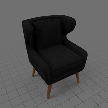 Modern wingback chair