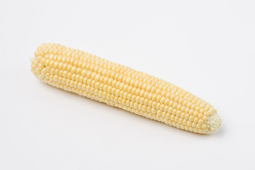 Corn on white isolated background.
