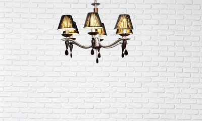 White grunge brick wall background