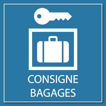 Logo consigne bagages.
