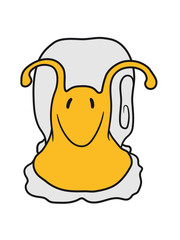 von vorne süß niedlich schnecke schleimig klein schneckenhaus kriechen comic cartoon clipart lustig