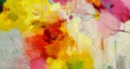 Detailed close up grunge abstract background. Dry brush strokes hand drawn oil textured paint on canvas texture. Creative simple pattern for graphic work, web design or wallpaper. Vintage style.