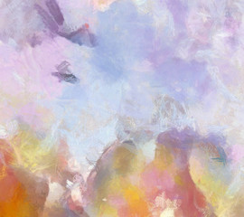 Detailed close up grunge abstract background. Dry brush strokes hand drawn oil textured paint on canvas texture. Creative simple pattern for graphic work, web design or wallpaper. Vintage style.