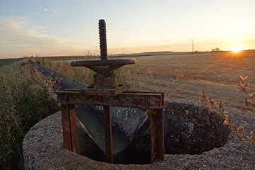 kanalabsperrung meseta