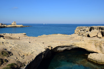 Rock formation and Coastline near Otranto