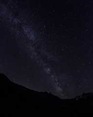 the Milky Way over the Nivolet Pass in August