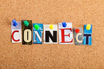 Word Connect Cut From Newspaper