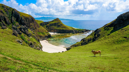 Cove of Sabtang island in the province of Batanes, Philippines