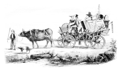 The dowry of a Lucerne peasant, vintage engraving