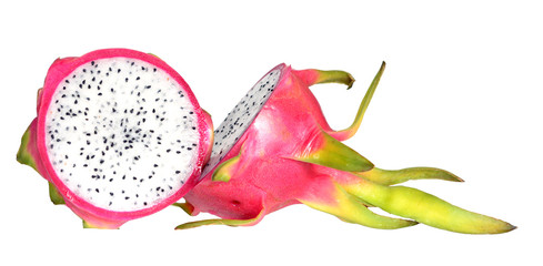 dragon fruit isolate on white