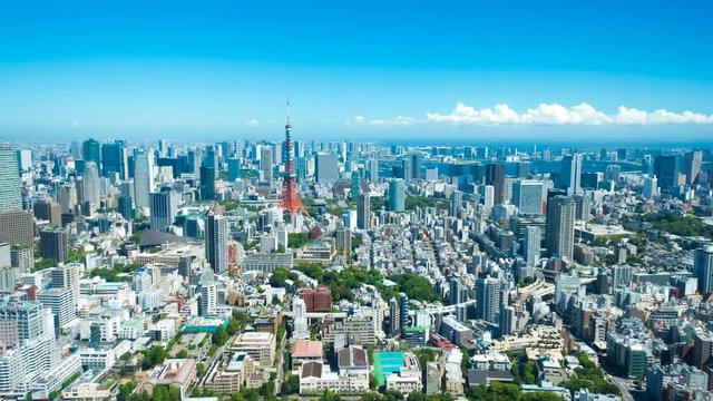 東京・空撮風タイムラプス