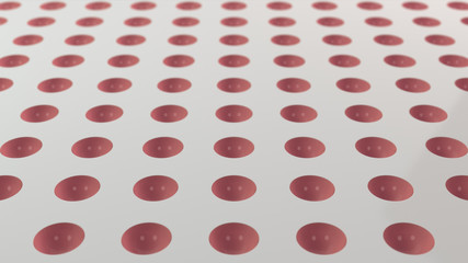 Pattern of hemisphere indents