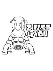 2 fast for you schildkröte 2 freunde team paar langsam von vorne süß niedlich schnecke schleimig klein schneckenhaus kriechen comic cartoon clipart lustig