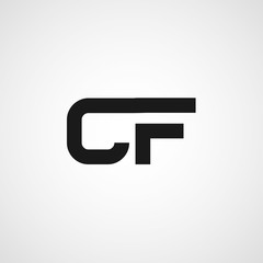 Initial Letter CF Logo Template Design