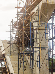 construction site  highway overpass