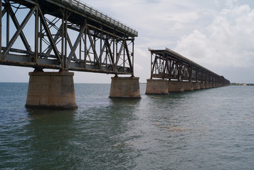 Derelict Railroad Bridge - Bahia Honda Bridge, Florida Keys