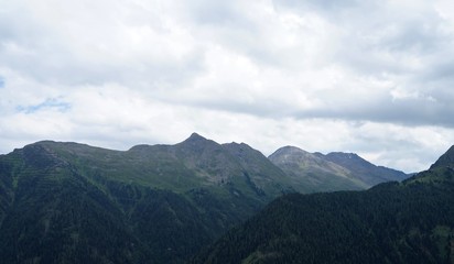 Naklejka na ściany i meble Gipfel Panorama Berge