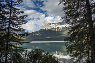Emerald Lake is located in Yoho National Park, British Columbia, Canada. It is the largest of...